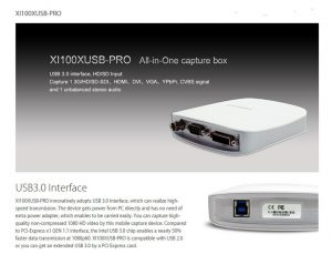XI100XUSB-PRO All in one capture box